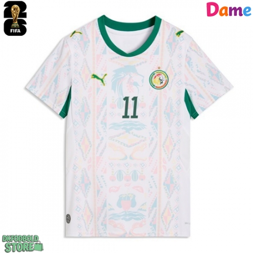 Senegal Nicolas Jackson #11 Replika Hjemmebanetrøje Dame VM 2026 Kortærmet